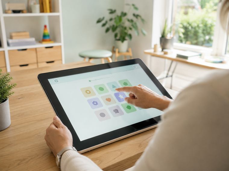 Digitales Training am Tablet